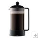 Bodum Brazil Glass 8-Cup Coffee Press, Black