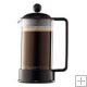 Bodum Brazil Glass 3-Cup Coffee Press, Black
