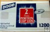 Dixie 2 oz. Portion Cup Lids (Souffle Cup Lids/Jello Shot)-1200