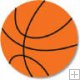 Cruzin Caps -Assorted Black on Orange Basketball, Package of 250 caps